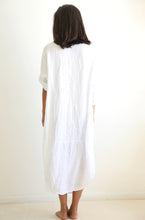 Charlotte Linen Dress White