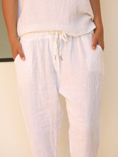 Mia Linen Pants White