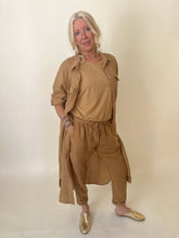 Josephine Linen Maxi Shirt Dress Camel